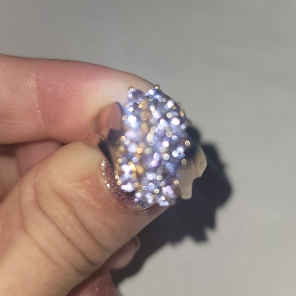 Real Vintage Tanzinite Cluster Ring 10k 1ctWeight Tanzinite Size 5 - Picture 2 of 16